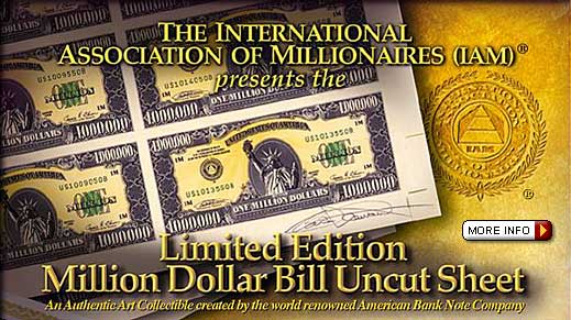 Unique and Rare Work of Financial Art, this is an Authentic, One-Time-Only, VERY Limited Edition Financial Collectible.